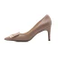 Chic / Beautiful OL Office Black Pumps 2021 Buckle 7 cm Stiletto Heels High Heels Pointed Toe Pumps