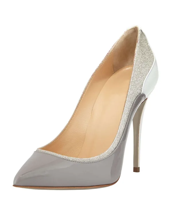 Chic / Beautiful Mint Green Sequins Evening Party Pumps 2021 10 cm Stiletto Heels High Heels Pointed Toe Pumps