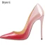 Charming Cocktail Party Red Gradient-Color Pumps 2021 10 cm Stiletto Heels High Heels Pointed Toe Pumps