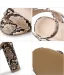 Fashion White Street Wear Snakeskin Print Womens Sandals 2021 Ankle Strap 10 cm Thick Heels Open / Peep Toe High Heels