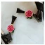 Vintage / Retro High-end Black Pageant Womens Sandals 2021 Leather Embroidered Ankle Strap 10 cm Stiletto Heels Open / Peep Toe High Heels