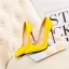 Sexy Gele Feest Pumps 2021 Leer 12 cm Naaldhakken / Stiletto Hoge Hakken Spitse Neus Pumps