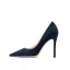 Schöne Burgunderrot Abend Leder Wildleder Pumps 2021 10 cm Stilettos Hochhackige Spitzschuh Pumps
