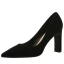 Chic / Beautiful Burgundy Office OL Suede Pumps 2021 Leather 7 cm Thick Heels Pointed Toe High Heels Pumps