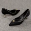 Schöne Schwarz Freizeit Leder Pumps 2021 6 cm Stilettos Spitzschuh Hochhackige Pumps