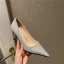 Mode Rosa Abend Pailletten Pumps Hochhackige 2021 7 cm Stilettos Spitzschuh Pumps