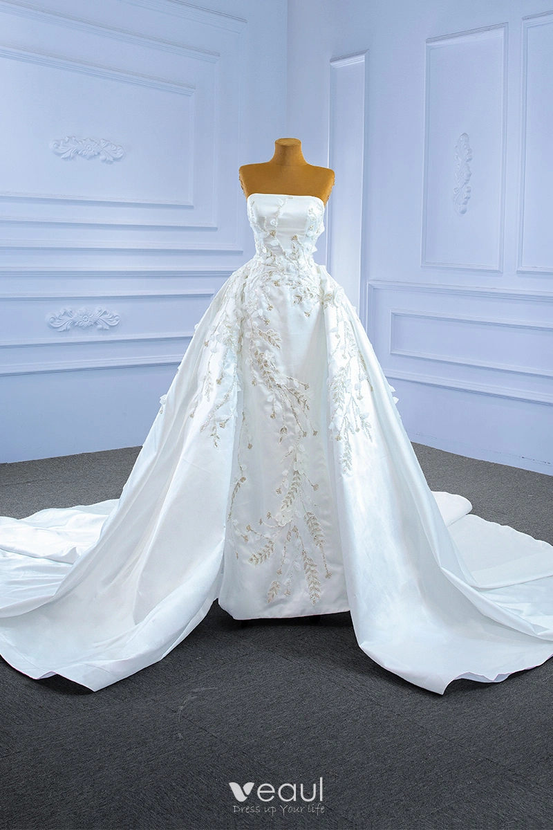 Sleeveless Ivory Sequin Tulle Wedding Dresses, Appliques Wedding Dresses, A-line Wedding Dresses, 2021 Wedding Dresses Sleeveless Ivory Sequin Tulle Wedding Dresses, Appliques Wedding Dresses, A-line Wedding Dresses, 2021 Wedding Dresses