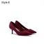 Schlicht Lindgrün Freizeit Wildleder Pumps 2021 5 cm Stilettos Spitzschuh Pumps Hochhackige