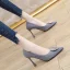 Mode Noire Soirée Faux Diamant Escarpins 2021 9 cm Talons Aiguilles À Bout Pointu Escarpins Talons Hauts