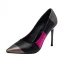 Fine Multi-Farger Glitter Konkurranse Pumps 2021 10 cm Stiletthæler Spisse Pumps Høyhælte