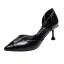 Charmant Sexy Weiß Abend Sandalen Damen 2021 T-Riemen 6 cm Stilettos Spitzschuh Sandaletten Hochhackige