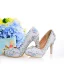 Fashion White Pearl Rhinestone Wedding Shoes 2021 Leather 14 cm Stiletto Heels High Heels Pointed Toe Wedding Pumps