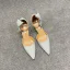 Fashion White Cocktail Party Womens Sandals 2021 Bow Ankle Strap 6 cm Stiletto Heels Pointed Toe Sandals High Heels