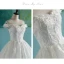 Elegant Ivory Wedding Dresses 2018 Ball Gown Appliques Pearl Off-The-Shoulder Backless Sleeveless Floor-Length / Long Wedding