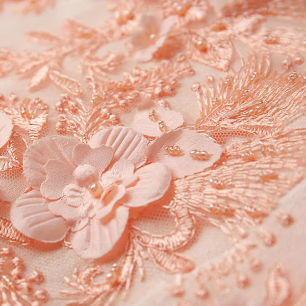 Modern / Fashion Pearl Pink Prom Dresses 2018 A-Line / Princess Lace Flower Appliques Pearl Scoop Neck Backless Sleeveless Floor-Length / Long Formal Dresses