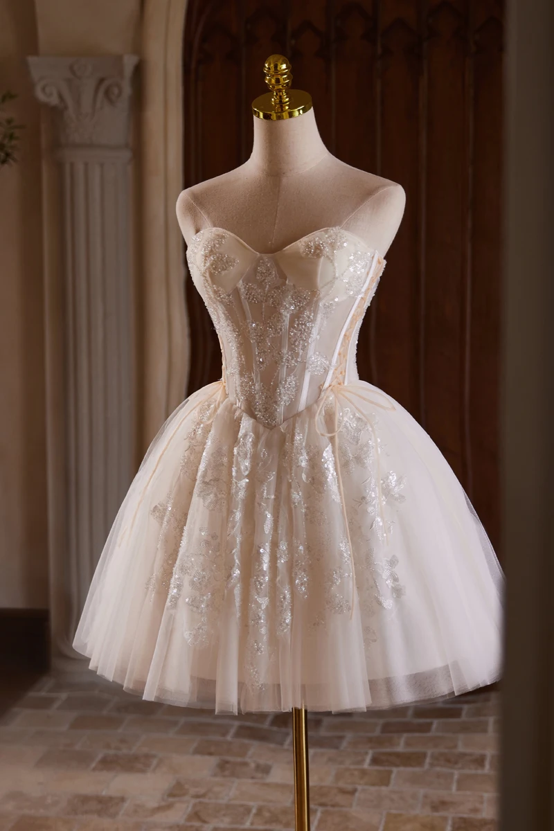 open lace back dress Amazon.com: TwiZest A-Line Cocktail Dresses Sexy V Neck Short Ivory Formal  Dresses with Pleats Appliques 2024 : Clothing, Shoes & Jewelry