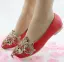 Snygga / Fina Vita Casual Damskor 2018 Kristall Rhinestone Spetsiga Platt