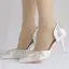 Schöne Weiß Brautschuhe 2018 Strass 8 cm Stilettos Spitzschuh Hochzeit Hochhackige
