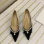 Elegante Beige Abend Perle Pumps 2021 7 cm Stilettos Spitzschuh Pumps Hochhackige