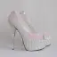 Romantique Argenté Chaussure De Mariée 2018 Paillettes 14 cm Talons Aiguilles Peep Toes / Bout Ouvert Mariage Talons Hauts