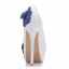 Fine Hvit Brudesko 2018 Appliques Blonder 14 cm Stiletthæler Rund Tå Bryllup Pumps