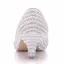 Modern / Fashion White Wedding Shoes 2018 Beading Pearl Rhinestone 3 cm Stiletto Heels Pointed Toe Low Heel Wedding Pumps