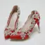 Chinese style Red Wedding Shoes 2018 Rhinestone 9 cm Crystal Stiletto Heels Pointed Toe Wedding Pumps