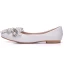 Mote Hvit Casual Damesko 2018 Perle Rhinestone Spisse Flate