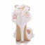 Modern / Fashion White Wedding Shoes 2018 Appliques Rhinestone Ankle Strap 8 cm Stiletto Heels Open / Peep Toe Wedding High Heels