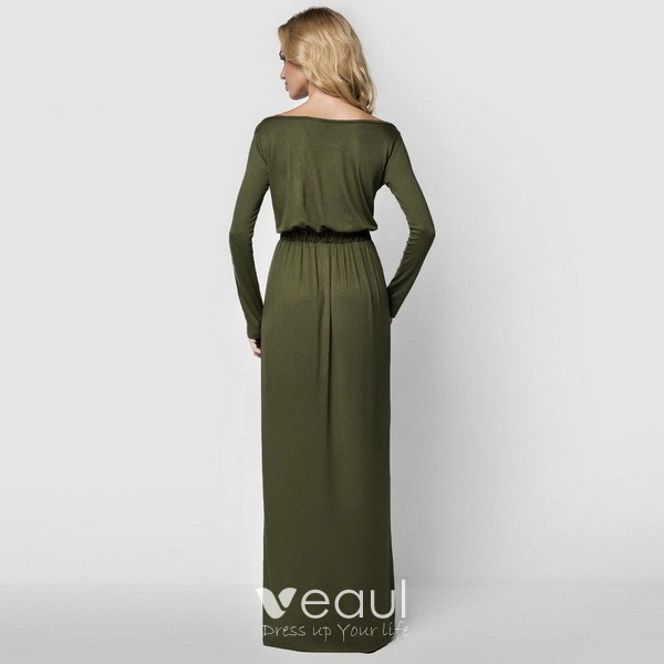 emerald long sleeve mini dress DUNDAS main image 1