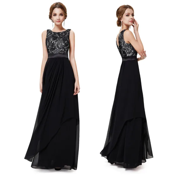 Chic / Beautiful Casual Summer Maxi Dresses 2019 A-Line / Princess Lace Scoop Neck Sleeveless Floor-Length / Long Womens Clothing