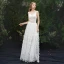 Moderne / Mode Ivoire Plage Robe De Soirée 2019 Princesse Bretelles Spaghetti Appliques Sans Manches Dos Nu Longue Robe De Ceremonie