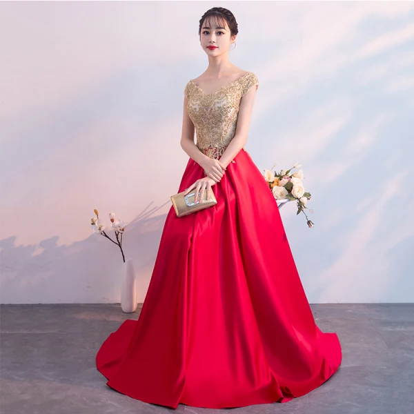 Charming Burgundy Evening Dresses 2019 A-Line / Princess V-Neck Lace Flower Rhinestone Short Sleeve Backless Floor-Length / Long Formal Dresses
