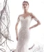 Charmant Ivoire Robe De Mariée 2019 Trompette / Sirène Transparentes Encolure Dégagée Perlage En Dentelle Fleur 3/4 Manches Chapel Train