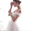 Modern / Fashion Champagne Wedding Dresses 2019 A-Line / Princess Off-The-Shoulder Beading Lace Flower Short Sleeve Backless Royal Train