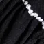 Chic / Beautiful Black Pearl Sequins Short Prom Dresses 2023 A-Line / Princess Scoop Neck Short Sleeve Backless Prom Formal Dresses
