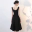Modest / Simple Black Homecoming 2019 Graduation Dresses A-Line / Princess Scoop Neck Sleeveless Backless Knee-Length Formal Dresses