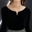Elegant Svart Selskapskjoler 2019 Prinsesse Suede Scoop Halsen Glitter Polyester 3/4 Ermer Lange Formelle Kjoler