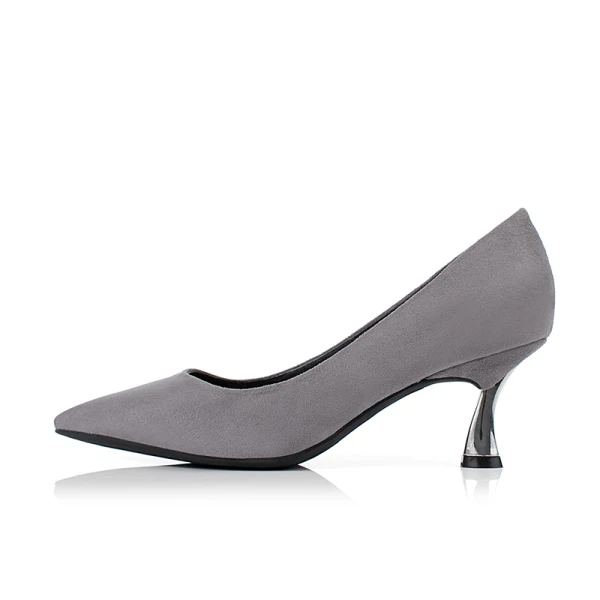 Chic / Belle Rouge Désinvolte Escarpins 2019 Daim 6 cm Talons Aiguilles À Bout Pointu Escarpins