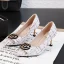 Modern / Fashion White Dating Pumps 2019 Metal 6 cm Stiletto Heels Pointed Toe Pumps