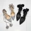 Chic / Belle Argenté Rendez-vous Chaussures Femmes 2019 Cuir Paillettes Bride Cheville 8 cm Talons Aiguilles À Bout Pointu Talons Hauts