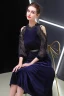 Elegant Dark Green Evening Dresses  2019 A-Line / Princess Suede Sash Scoop Neck 3/4 Sleeve Tea-length Formal Dresses