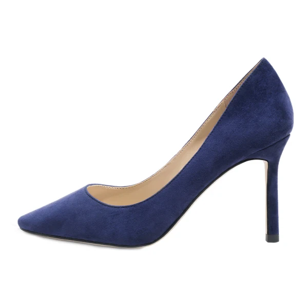 Chic / Beautiful Burgundy Office Pumps 2019 Leather Suede 8 cm Stiletto Heels Pointed Toe Pumps