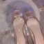 Scintillantes Champagne Soirée Perle Faux Diamant Escarpins 2021 Cuir Paillettes 8 cm Talons Aiguilles À Bout Pointu Escarpins Talons Hauts