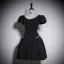 Chic / Beautiful Black Pearl Sequins Short Prom Dresses 2023 A-Line / Princess Scoop Neck Short Sleeve Backless Prom Formal Dresses