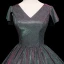 Vintage / Retro Silver Prom Dresses 2019 A-Line / Princess V-Neck Sequins Short Sleeve Backless Floor-Length / Long Formal Dresses