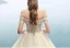 Classy Champagne Pregnant Wedding Dresses 2019 Off-The-Shoulder Beading Lace Flower Short Sleeve Backless Floor-Length / Long