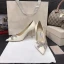 Schöne Ivory / Creme Abend Strass Pumps 2021 Leder 8 cm Stilettos Spitzschuh Pumps Hochhackige