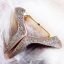 Glitzernden Sternenklarer Himmel Schwarz Brautschuhe 2019 Leder Pailletten 10 cm Stilettos Spitzschuh Hochzeit Pumps