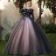 Elegant Royal Blue Quinceañera Prom Dresses 2018 Ball Gown Appliques Pearl Scoop Neck Backless 3/4 Sleeve Floor-Length / Long Formal Dresses